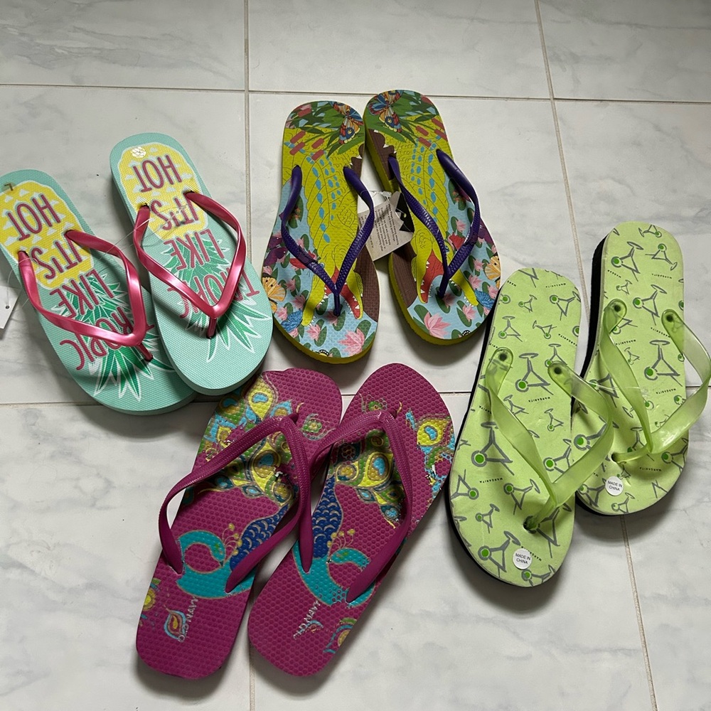 Colorful Flip Flop Set